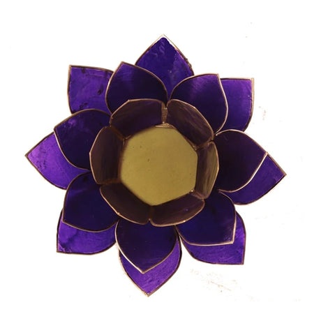 Lotus sfeerlicht violet 7e chakra gouden rand