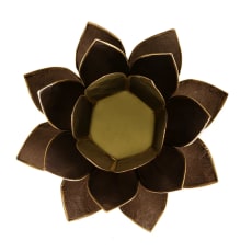 Lotus sfeerlicht zwart gouden rand
