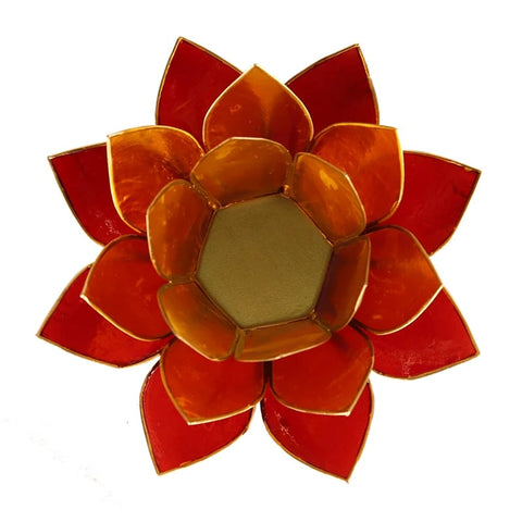 Lotus sfeerlicht 3 kleurig gouden rand