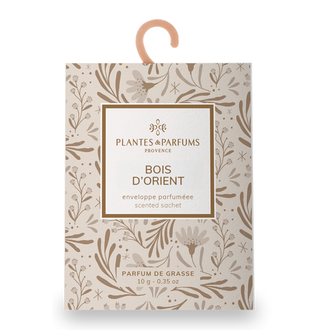 Bois d'Orient geurzakje met kapstokje 10 gram - Plantes & Parfums