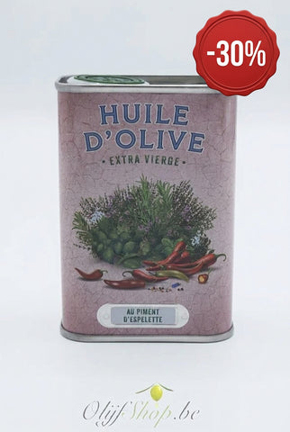 Bidon olijfolie met espelette 150 ml