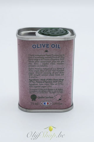 Bidon olijfolie met Espelette 75 ml