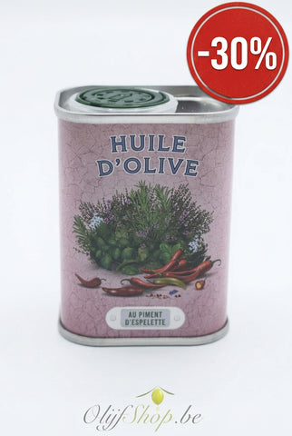 Bidon olijfolie met Espelette 75 ml