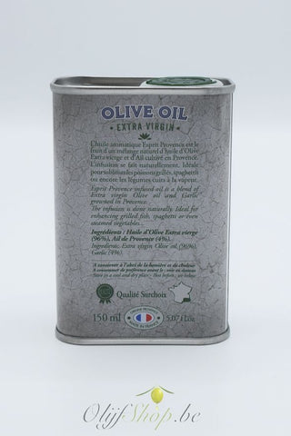 Bidon olijfolie met look uit de Provence 150 ml