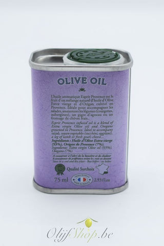 Bidon olijfolie met Oregano uit de Provence 75 ml