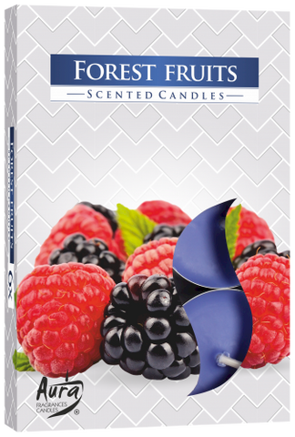 Set van 6 Geparfumeerde Theelichten - Bosvruchten