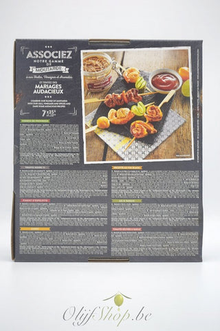 Geschenkdoos met 7 mini potjes mosterd