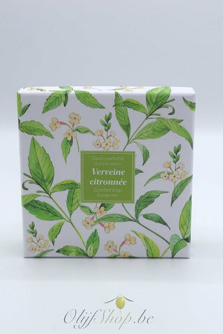 Geschenkdoos ronde zeep en schotel verveine citrus EP