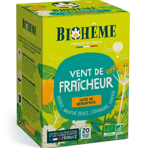 Biologische infusie met munt