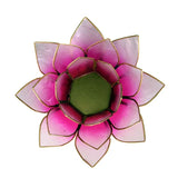 Lotus sfeerlicht roze/lichtroze gouden rand