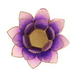 Lotus sfeerlicht violet met gouden rand
