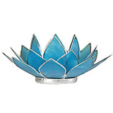 Lotus sfeerlicht blauw zilverrand - 5de chakra