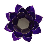 Lotus sfeerlicht violet zilverrand - 7de chakra