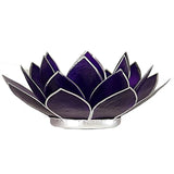 Lotus sfeerlicht violet zilverrand - 7de chakra
