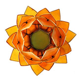 Lotus sfeerlicht oranje gouden rand groot