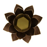 Lotus sfeerlicht zwart gouden rand