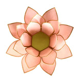 Lotus sfeerlicht pastel roze met gouden rand