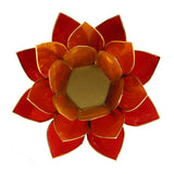Lotus sfeerlicht 3 kleurig gouden rand