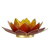 Lotus sfeerlicht 3 kleurig gouden rand