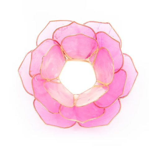 Lotus sfeerlicht bladvorm roze gouden rand