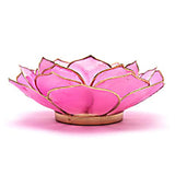 Lotus sfeerlicht bladvorm roze gouden rand