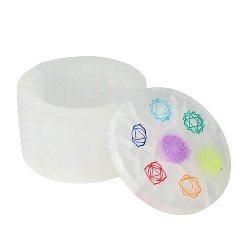 Seleniet Juwelendoosje Chakra Rond