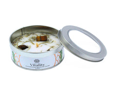 Green Tree Edelsteenkaars Vitaliteit Zoete Gember 70g