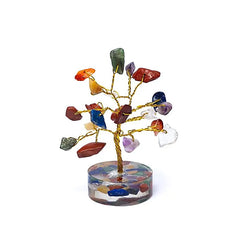 Mini edelsteenboom 7 chakra's