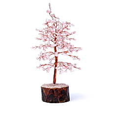 Edelsteenboom rozenkwarts 23 cm - 300 steentjes
