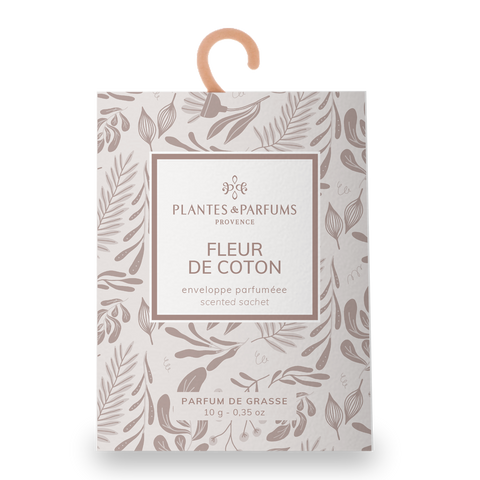 Fleur de coton geurzakje met kapstokje 10 gram - Plantes & Parfums