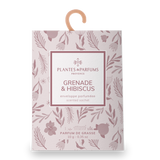 Granaatappel en Hibiscus geurzakje met kapstokje 10 gram - Plantes & Parfums