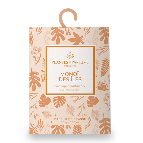 Monoï des Îles geurzakje met kapstokje 10 g - Plantes & Parfums