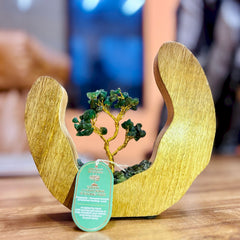 Edelsteenboom groene aventurijn mango open ring