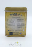 Basilicum in retro blikje