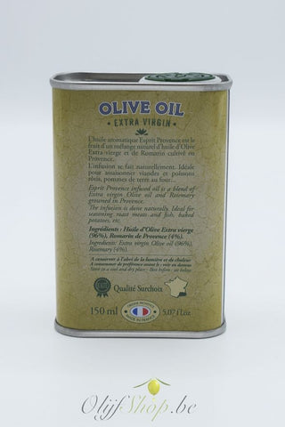 Bidon olijfolie met rozemarijn uit de Provence 150 ml