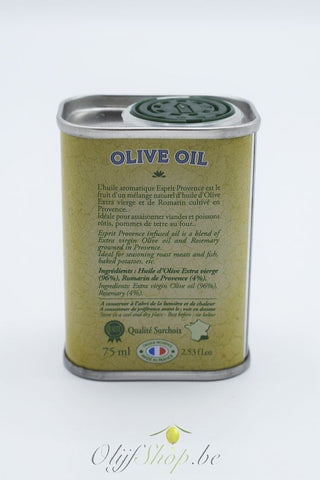 Bidon olijfolie met rozemarijn uit de Provence 75 ml