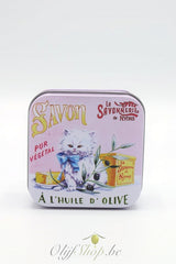 Blikje en zeep Chat - kat 100 gram