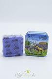 Blikje en zeep paard - 100 gram lavendel