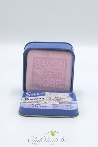 Blikje en zeep witte poes 100 gram