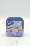 Blikje en zeep witte poes 100 gram