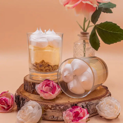 Ambachtelijke citroenmeringue geurkaars