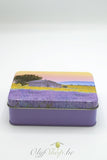 Geschenk retro blik 4 producten lavendel zonnebloem