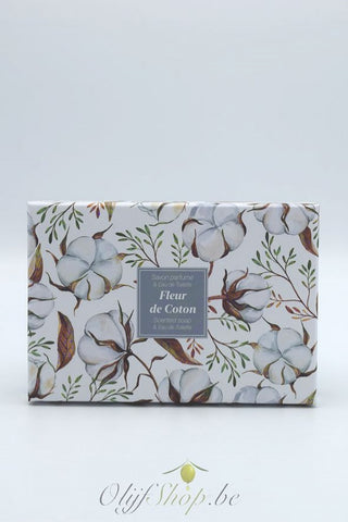 Geschenkdoos ronde zeep en eau de toilette fleur de coton EP