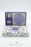 Geschenkdoos ronde zeep en eau de toilette lavendel EP