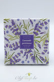 Geschenkdoos ronde zeep en schotel lavendel EP