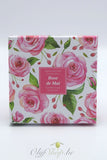 Geschenkdoos ronde zeep en schotel rozen EP