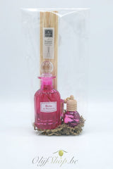 Geschenkset geurstokje + diffuser rozen