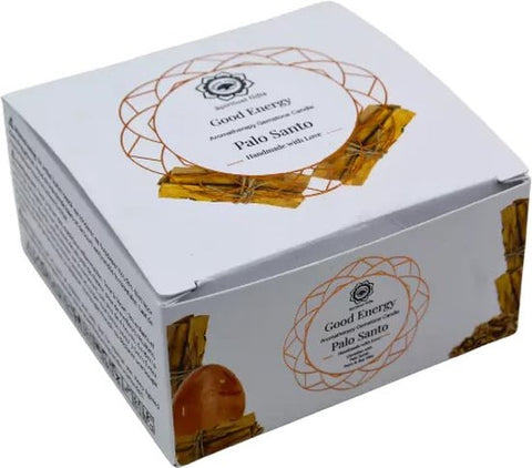 Green Tree Edelsteenkaars Goede Energie Palo Santo 70g