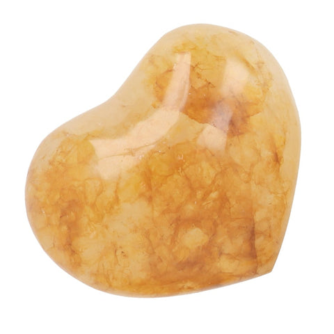 Golden healer of limoniet kwarts hart 5 cm