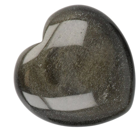 Gouden Obsidiaan hart 4 cm
